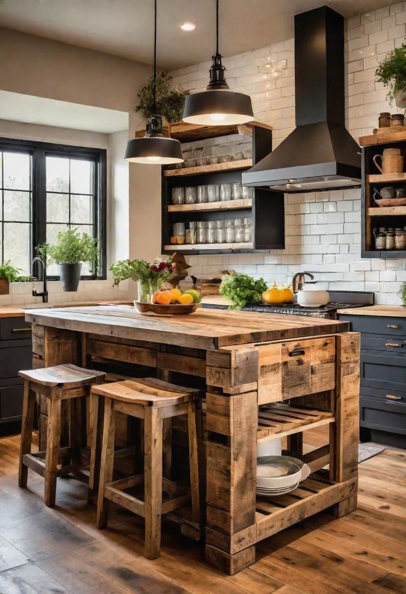 13. Pallet Wood Kitchen Island Ideas-0