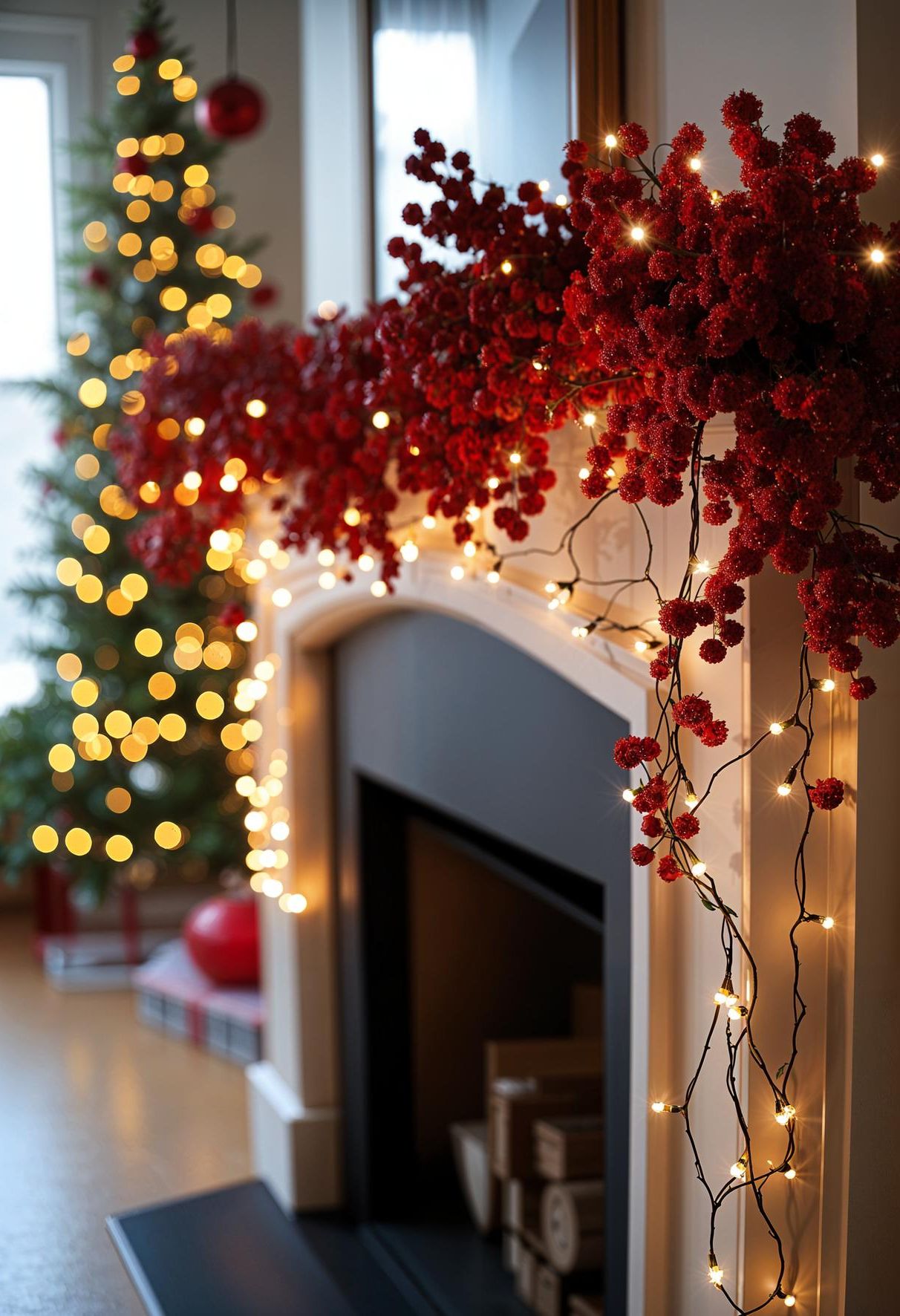 14. Festive Red & White Garland-0