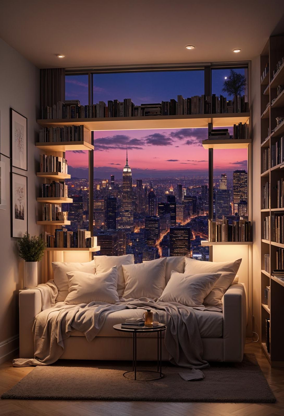 2. Skyline Bookshelves in Dream Room-0