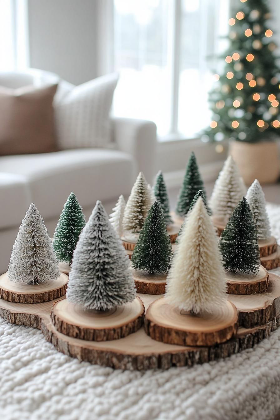 12. Wood Slice Christmas Tree Chargers-2