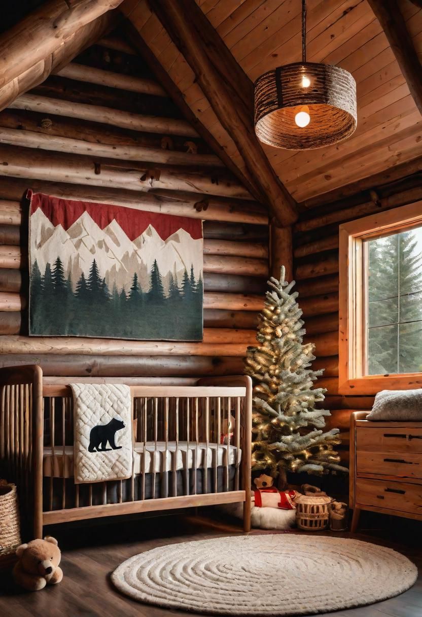 61 Dreamy Nursery Room Inspirations: From Cozy Corners to Whimsical Themes 76 53. Canadian Cabin Corner Ideas-0