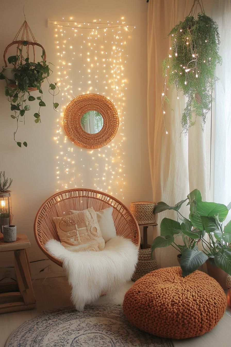 14. Festive Indoor Plant Lighting Display-2