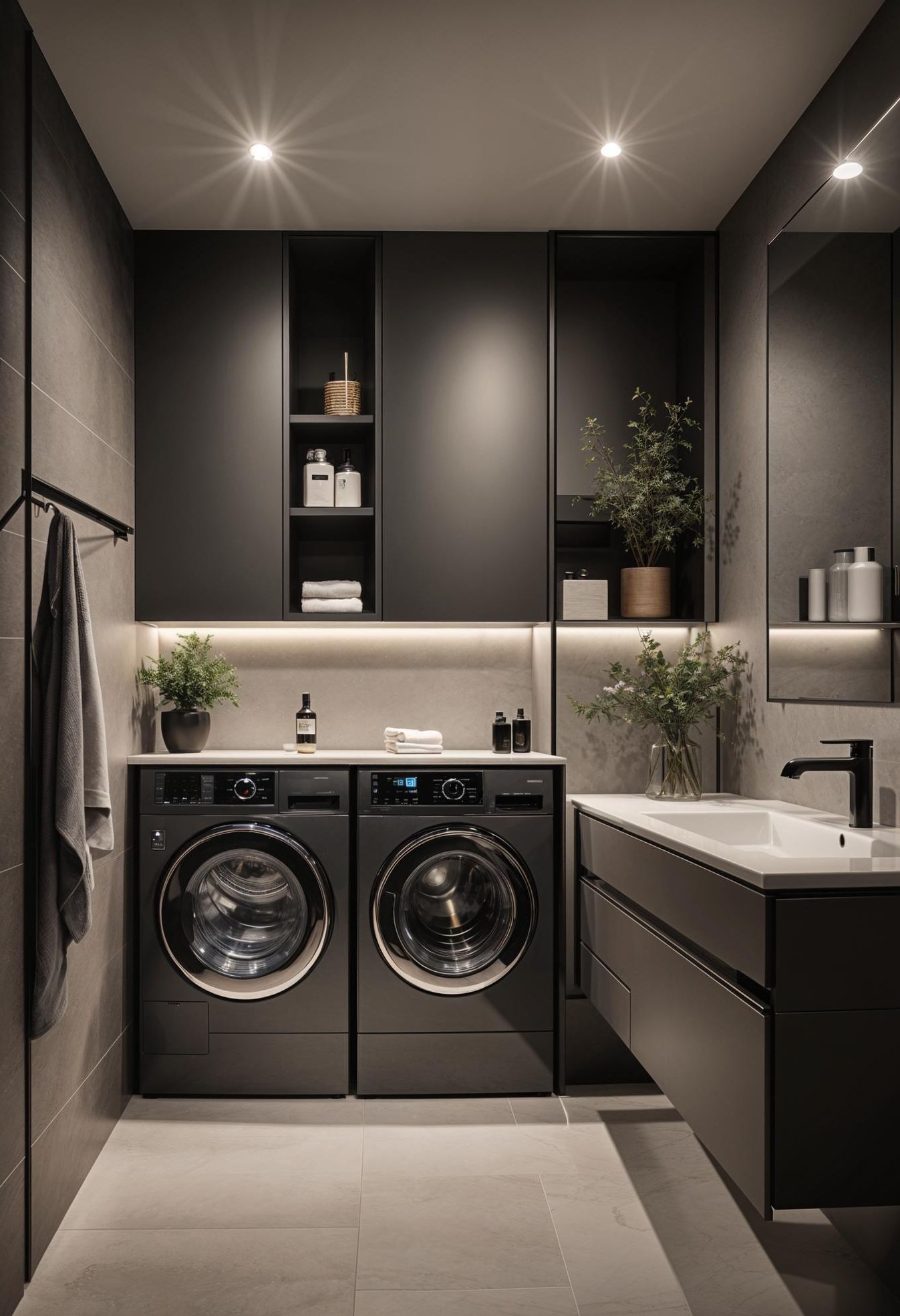 14. Innovative Bathroom-Landry Space Integration-2