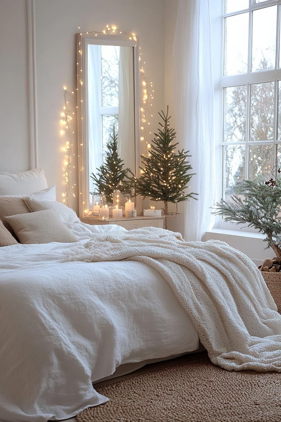 20 Minimalist Christmas Decor Ideas You’ll Love in 2025 40 16. Elegant Minimalist Christmas Lighting-1