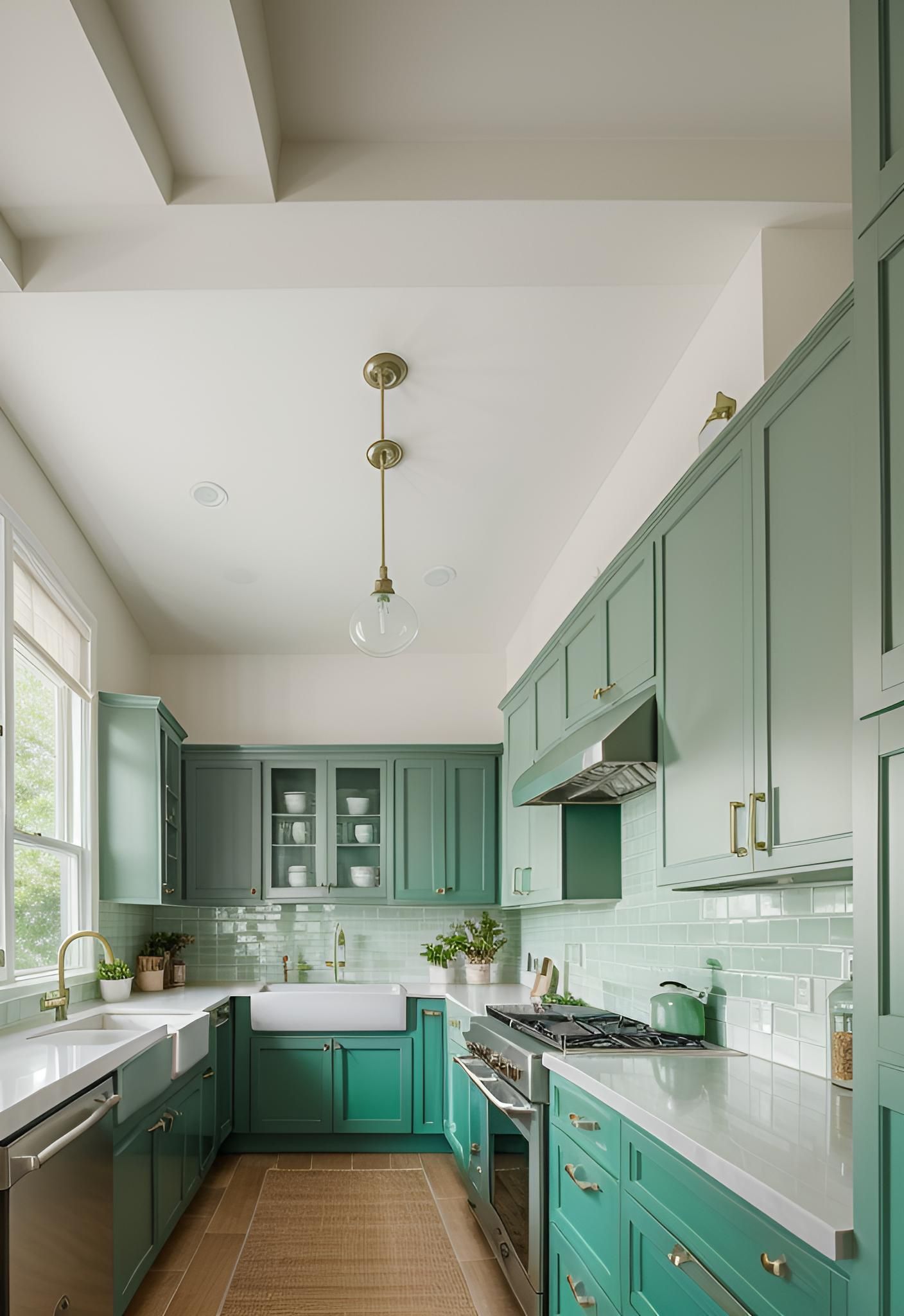 29 Stunning Green Kitchen Cabinet Ideas: Lush, Nature-Inspired Hues 17 10. Seafoam Green Kitchen Inspiration-0