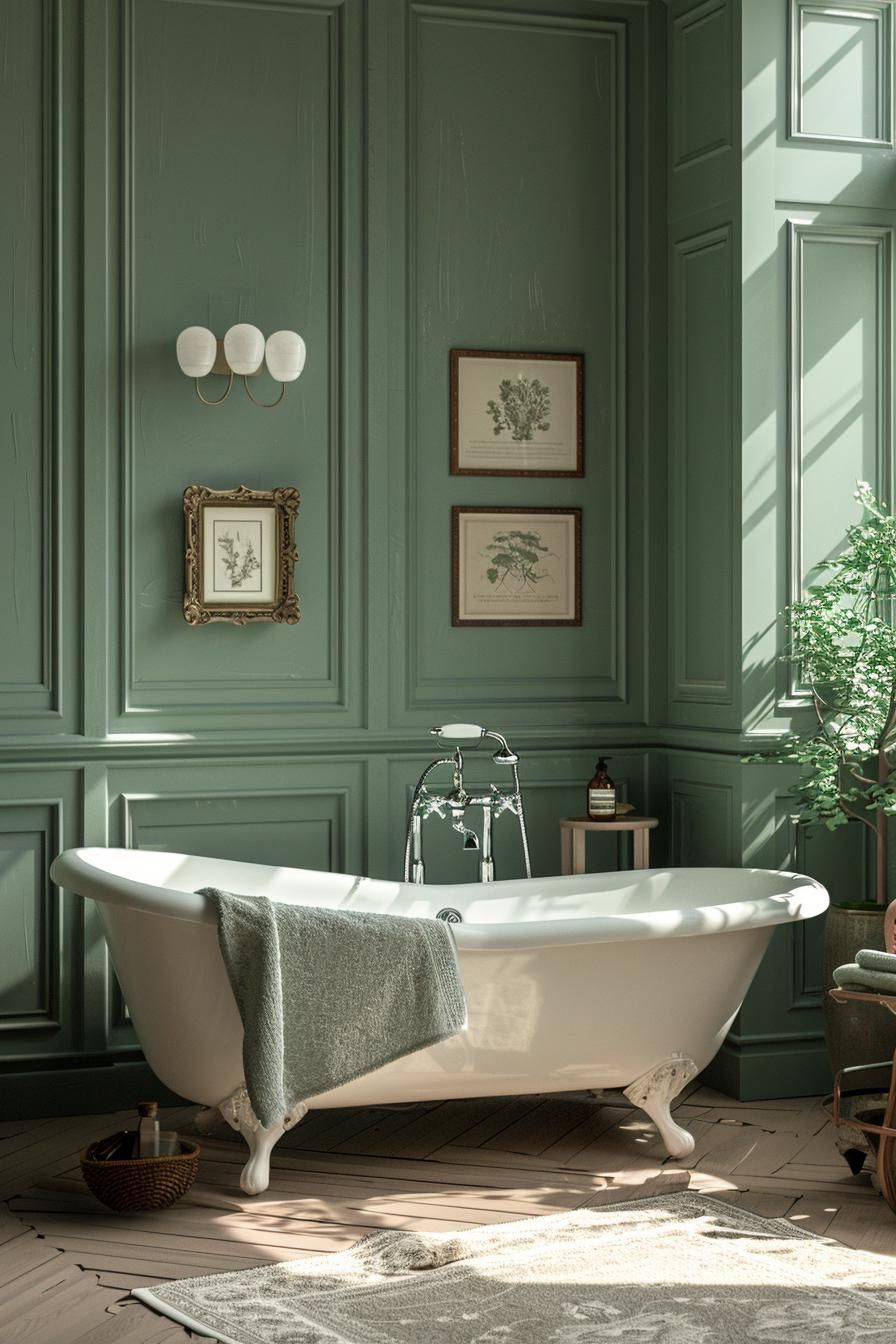 13. Elegant Molding in Bathroom Décor-0