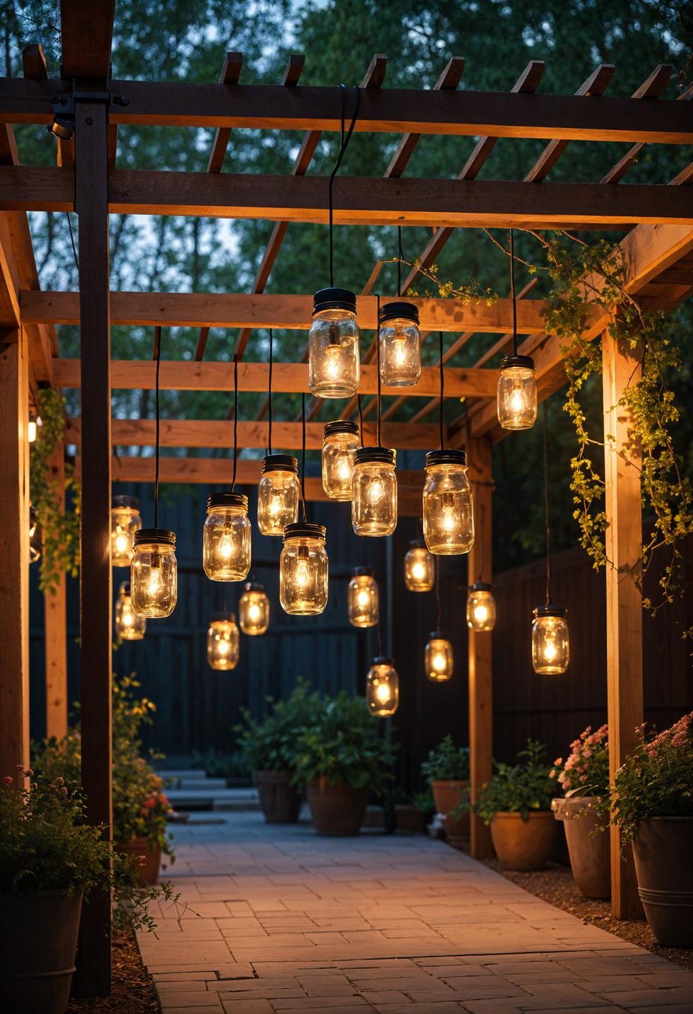 15 Gorgeous Budget-Friendly Back Patio Ideas 13 6. Budget-Friendly Mason Jar Chandelier Tutorial-0