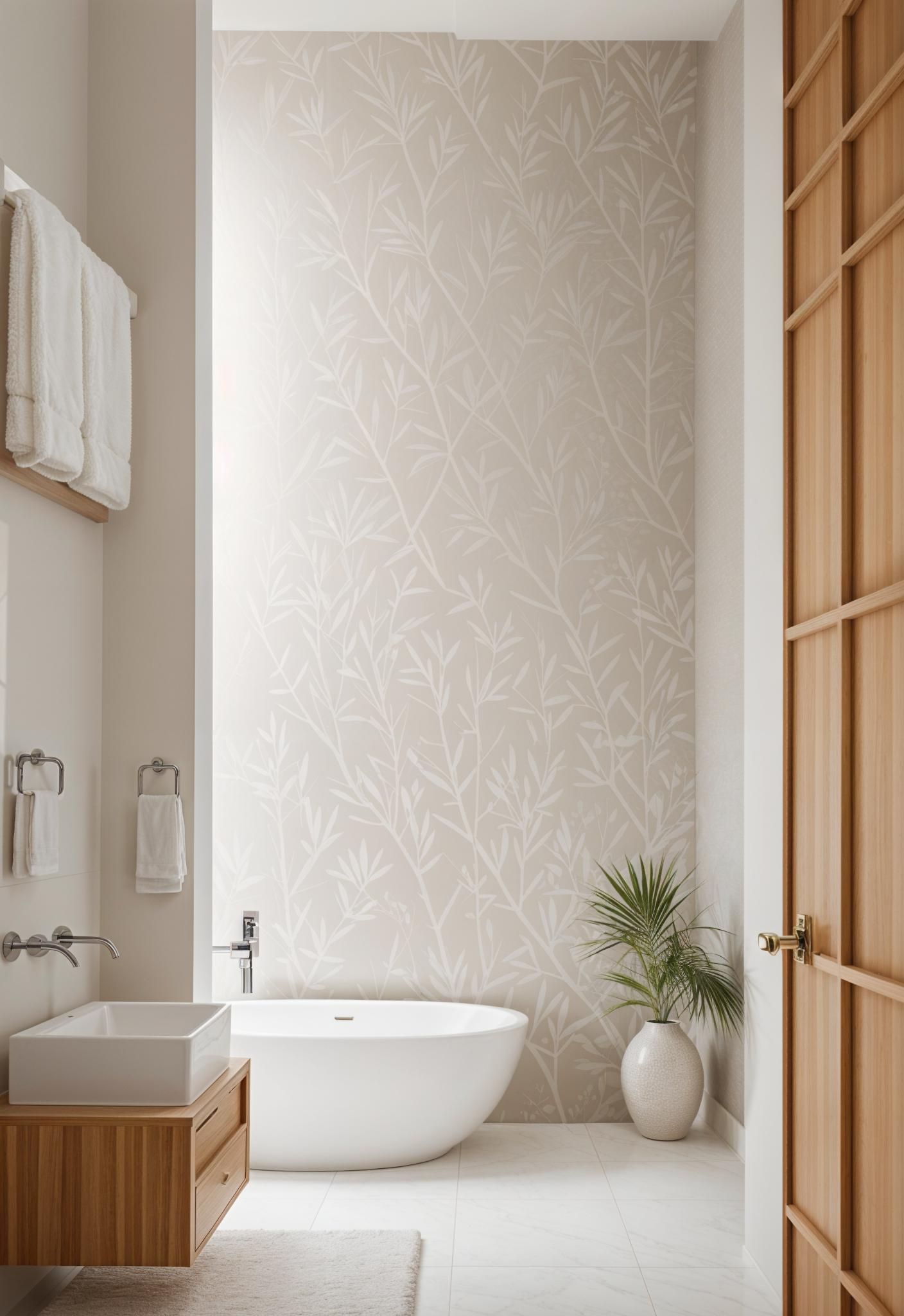 12. Serenity Stones Bathroom Wallpaper-0