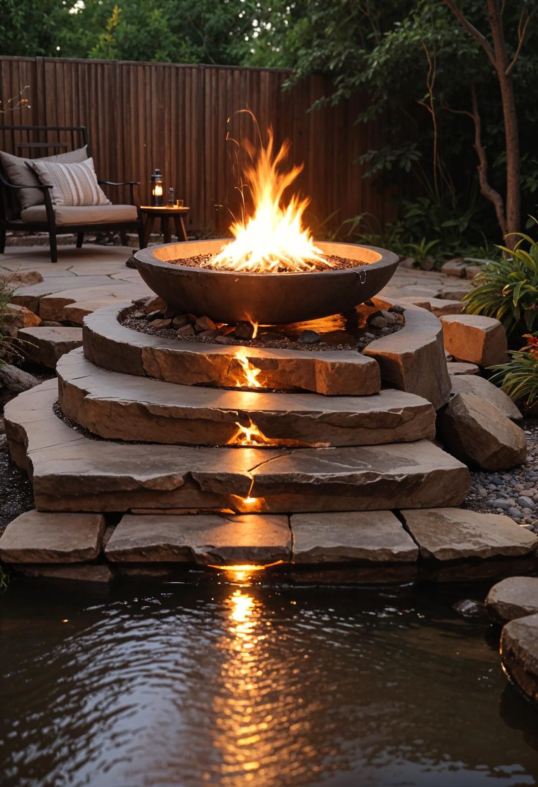 14. Waterfall Fire Pit Contrast-1