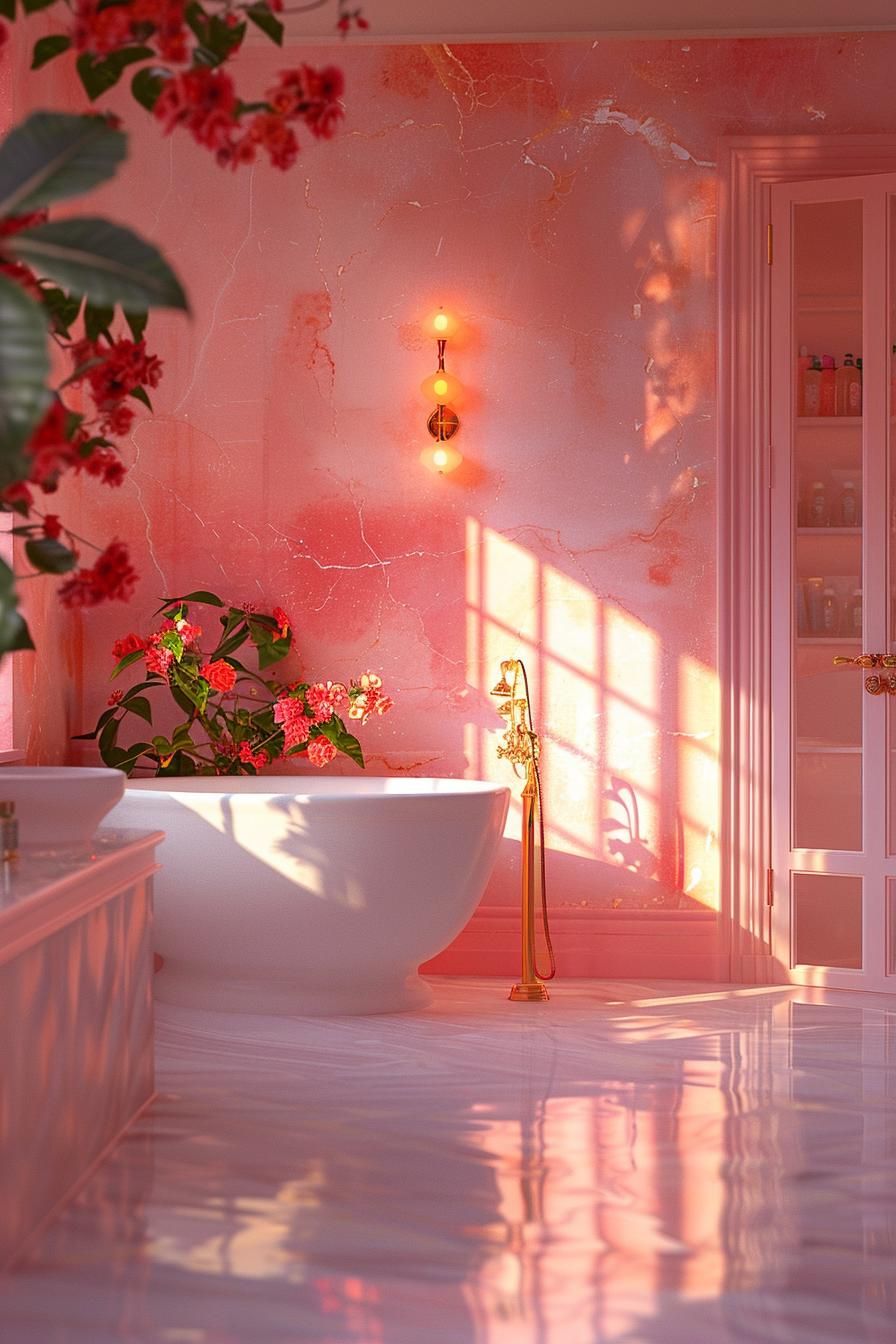 1. Radiant Bathroom Sunset Coral Palette-1