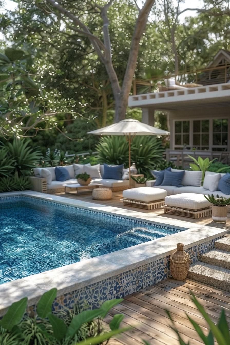 14 Trendy Pool Deck Decor Ideas You’ll Adore 15 5. Nautical-Inspired Pool Deck Decor-2
