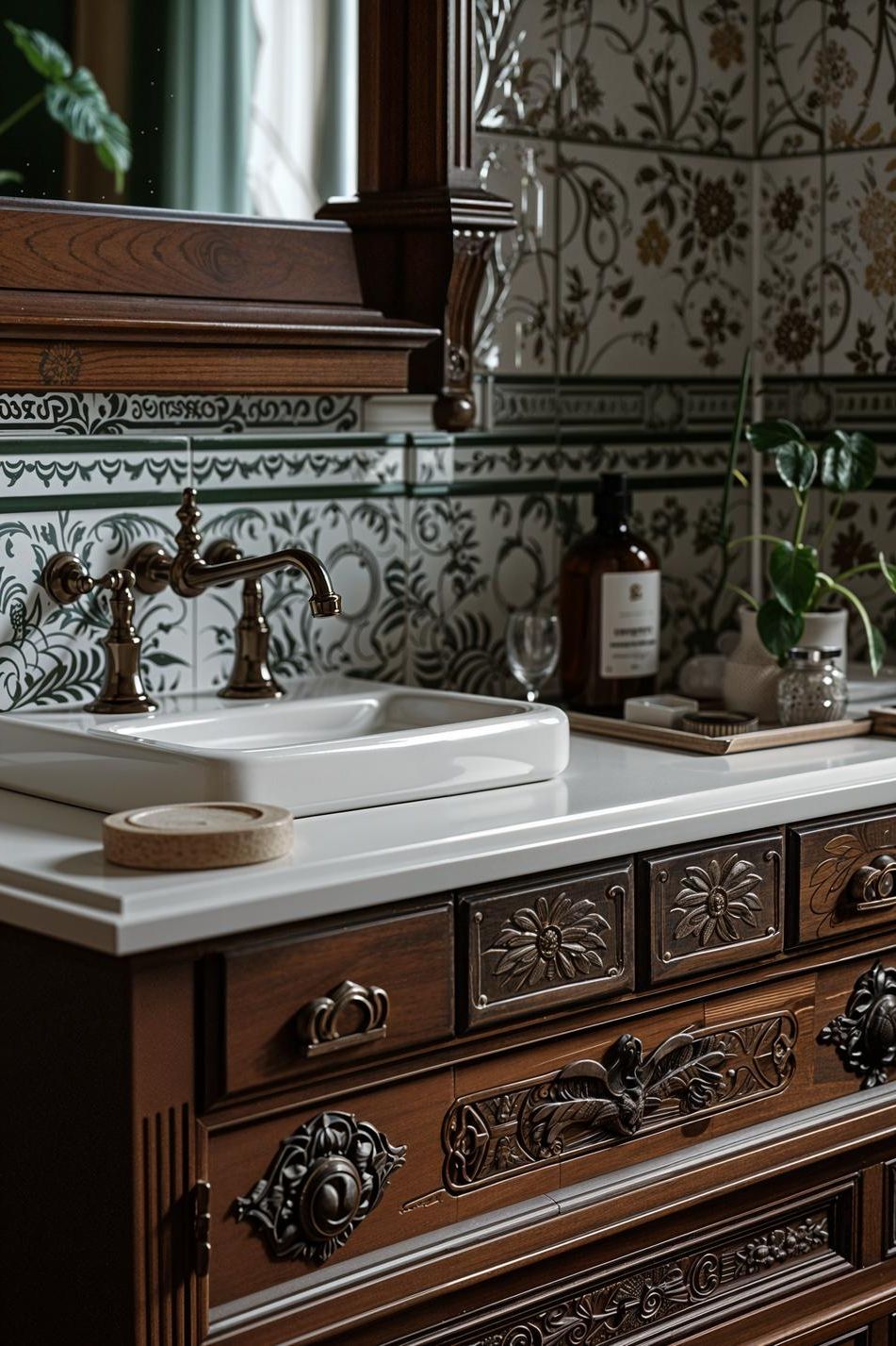 1. Vintage Dresser Vanity Conversion-1
