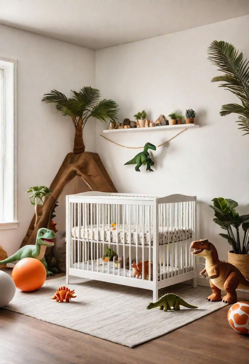 61 Dreamy Nursery Room Inspirations: From Cozy Corners to Whimsical Themes 23 13. Dino Discovery Den Nursery Ideas-1