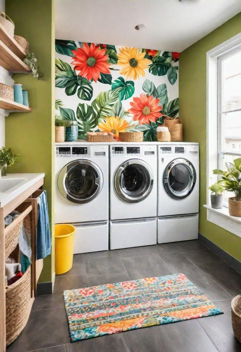 19 Space-Saving Small Laundry Room Ideas: Functional and Stylish 15 11. Wall Decor Ideas for Laundry-0