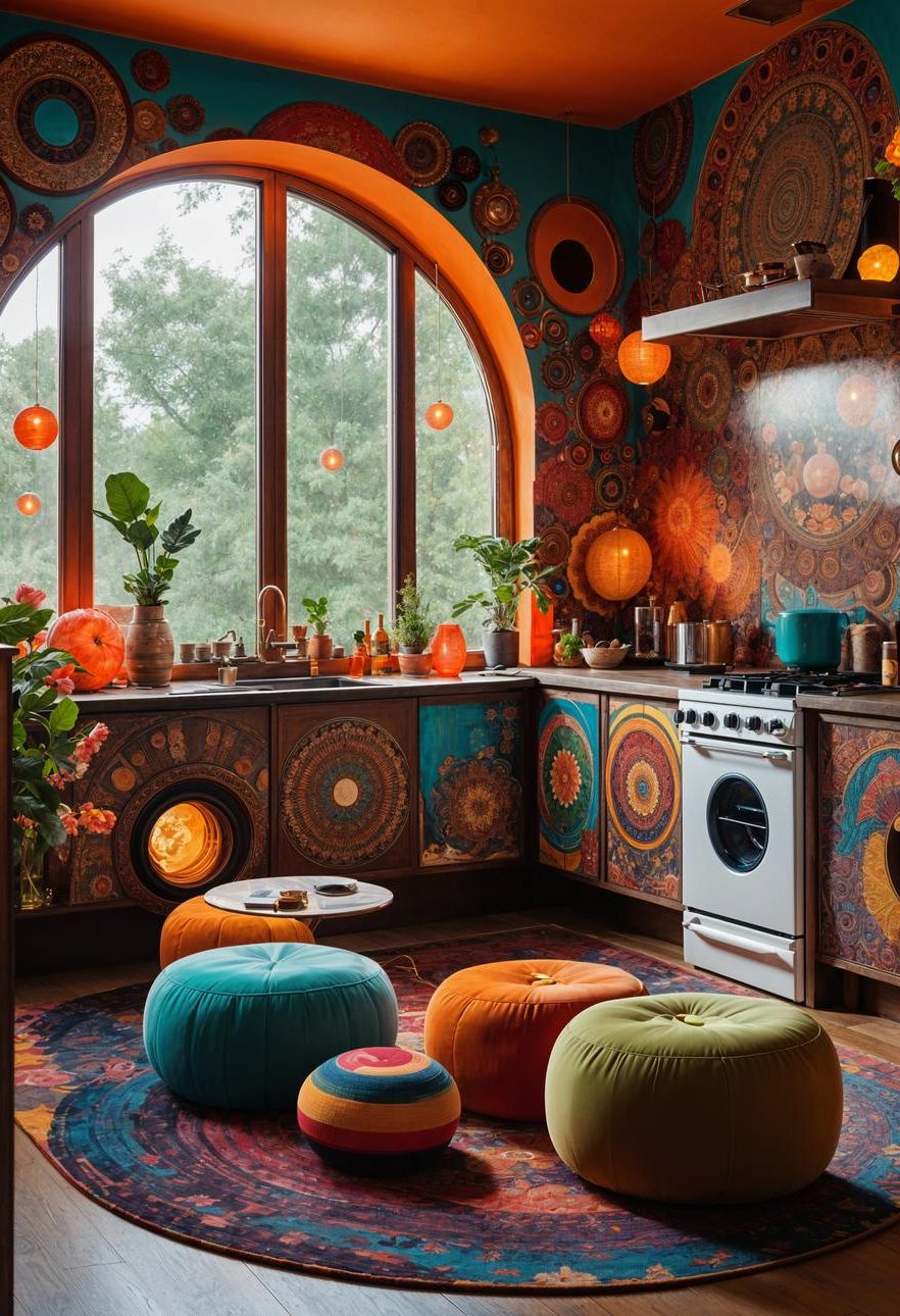 27 Stunning Boho Kitchen Designs That Will Inspire You 27 17. Boho Kitchen Eclectic Vibes-1