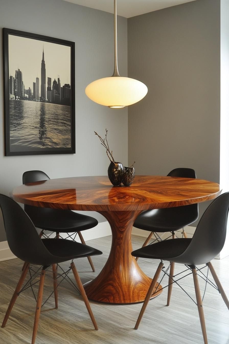 23 Stunning Mid-Century Modern Dining Tables You’ll Adore 52 19. Sleek Tulip-Style Dining Tables-2