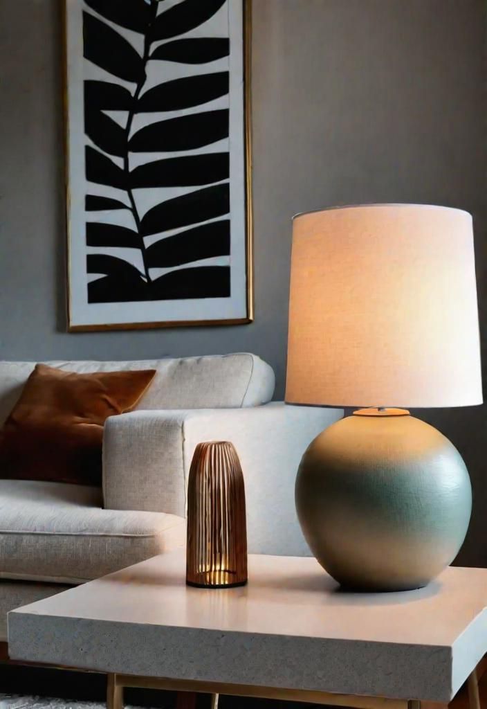 27 Beautiful Mid Century Modern Living Rooms 15 12. Modern Ceramic Table Lamps-0