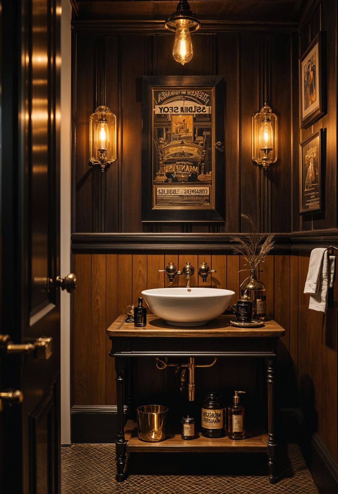 16. Vintage Glam Washstand Ideas-1