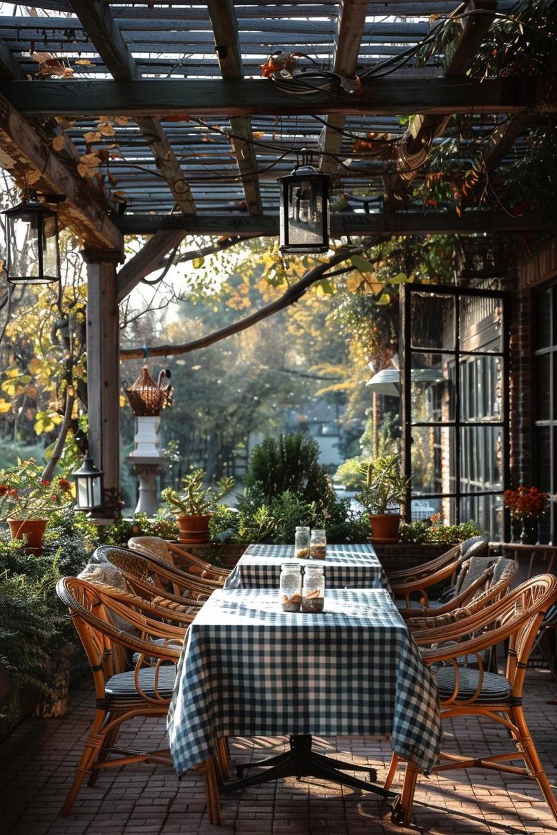 15 Stunning Pergola Patio Ideas You’ll Fall In Love With 22 10. Farmhouse Patio Inspiration: Wicker Charm-0