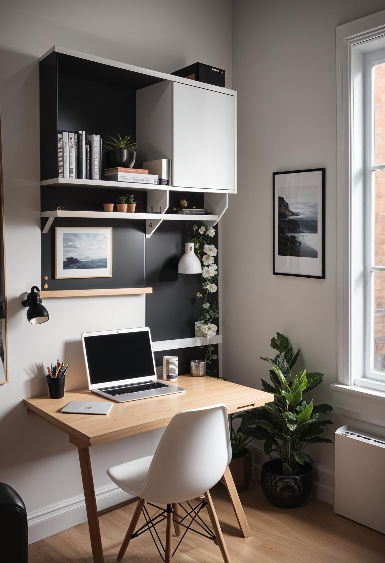14. Space-Saving Foldable Desk Ideas-1