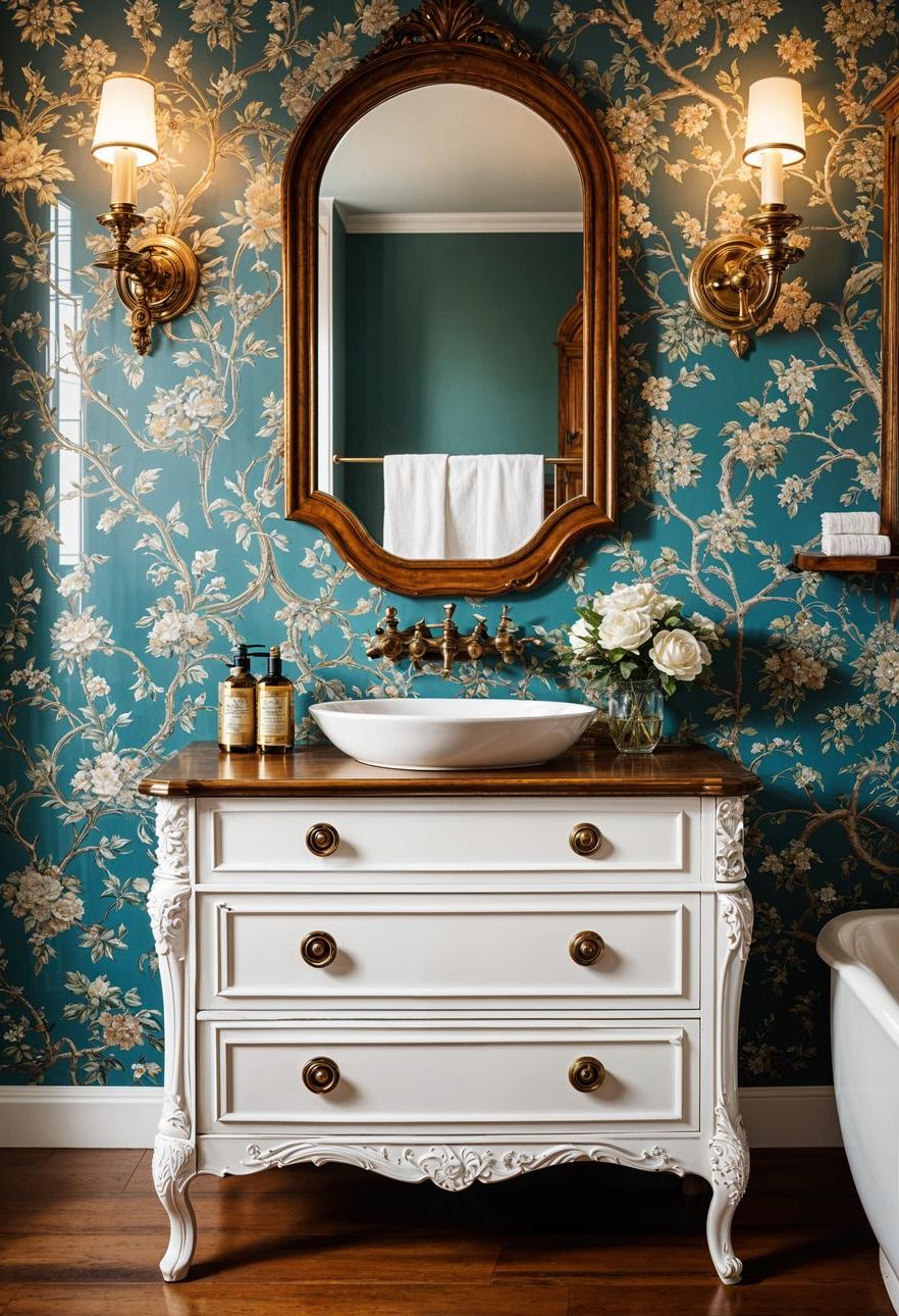 1. Vintage Dresser Vanity Conversion-0
