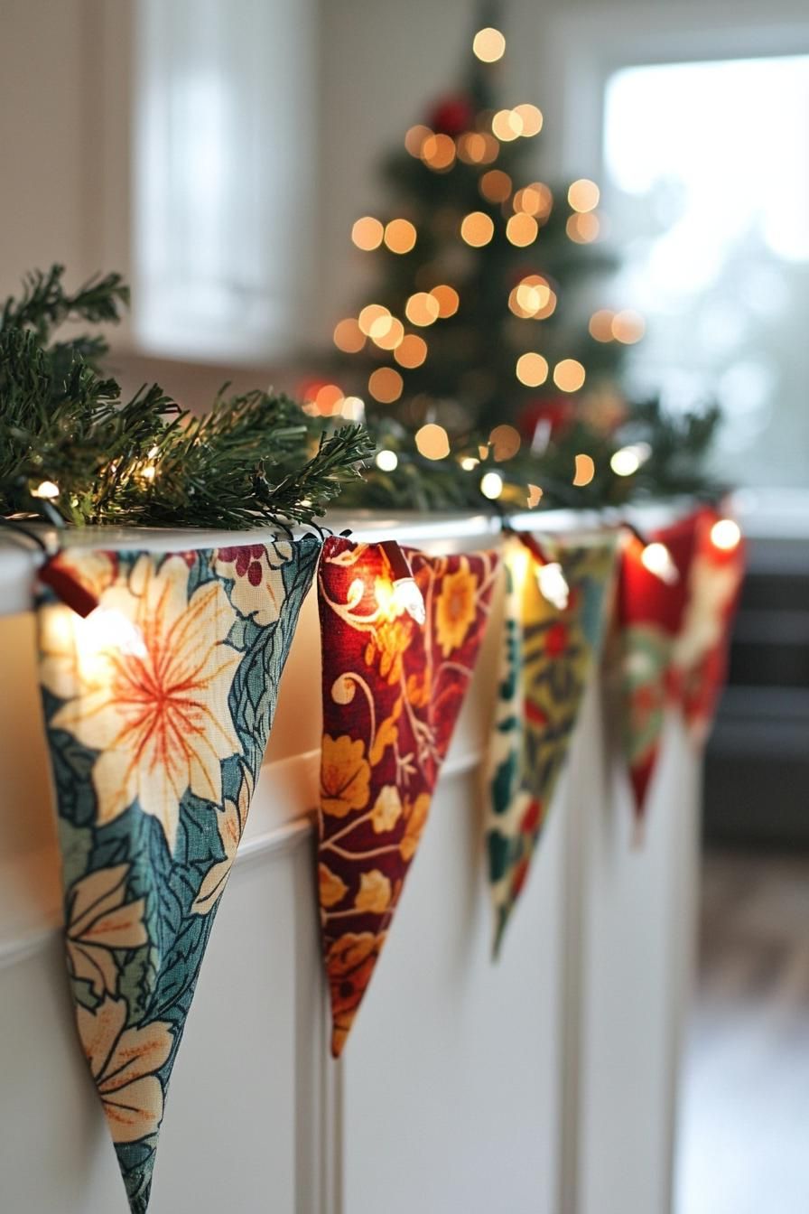 10. Festive Fabric Scrap Bunting-0