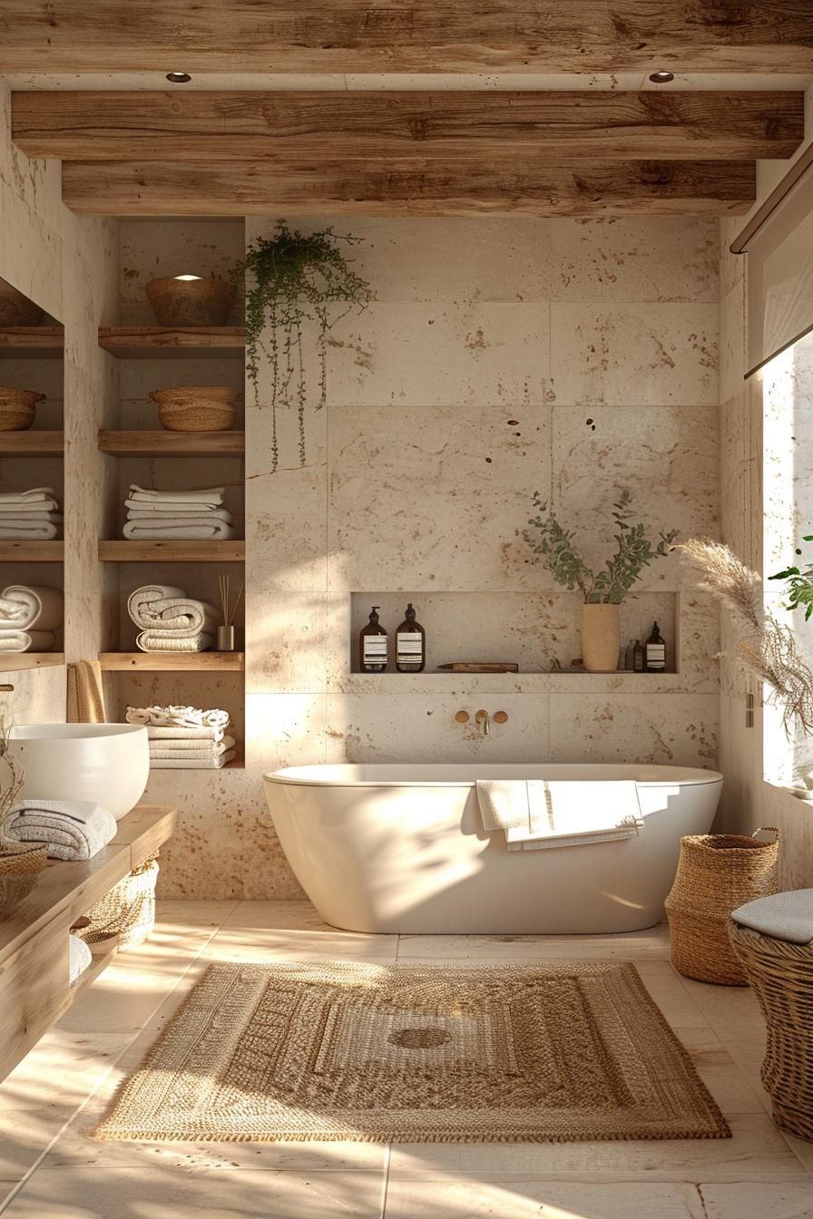 23 Dream Bathrooms to Inspire Your Creative Genius 43 23. Sandy Beach House Washroom Beauty-1