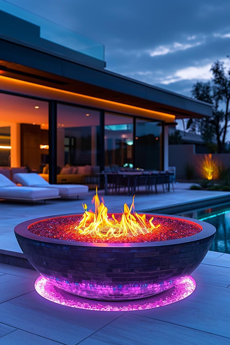 10. LED Fire Pit Evening Glow-0