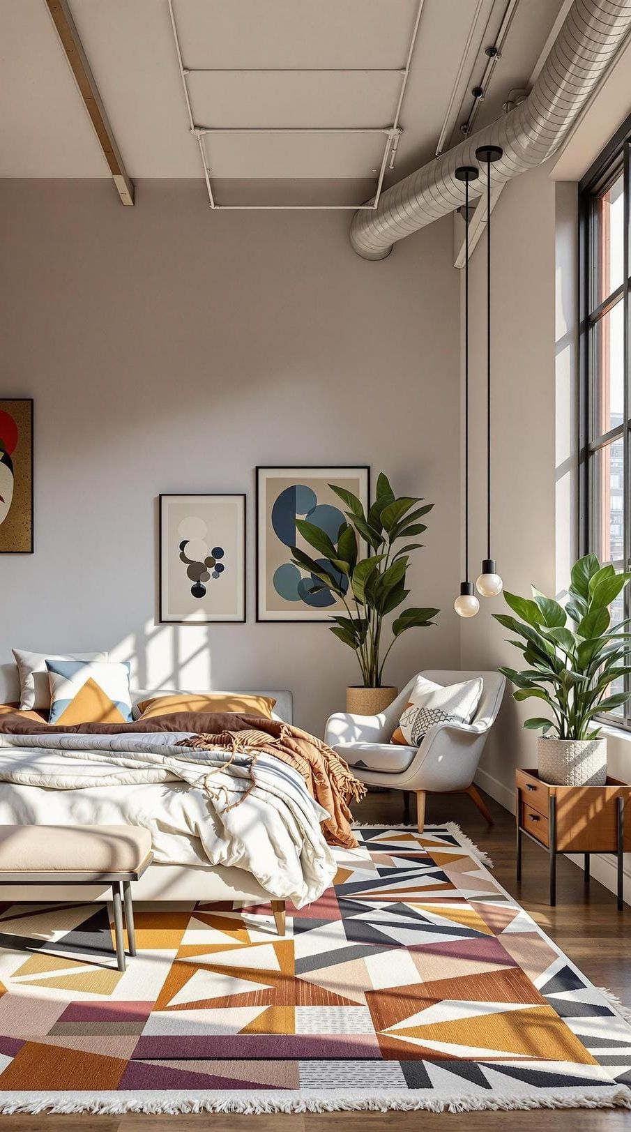 20 Gorgeous Loft Bedroom Ideas To Copy 41 12. Vintage Loft Design Inspiration-1