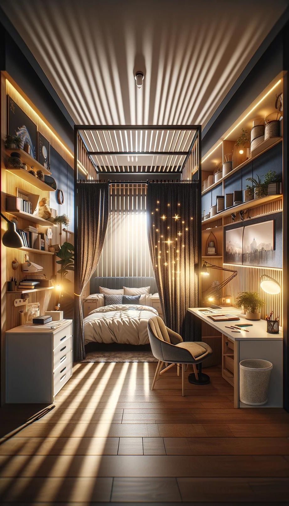 16. Fabric-PVC Room Divider DIY-2