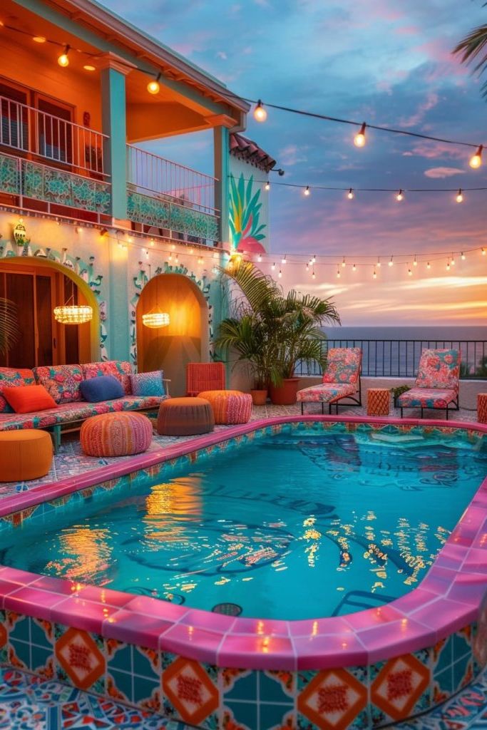 15 Stunning Above Ground Pool Ideas For Your Backyard 5 boho above ground pool idea