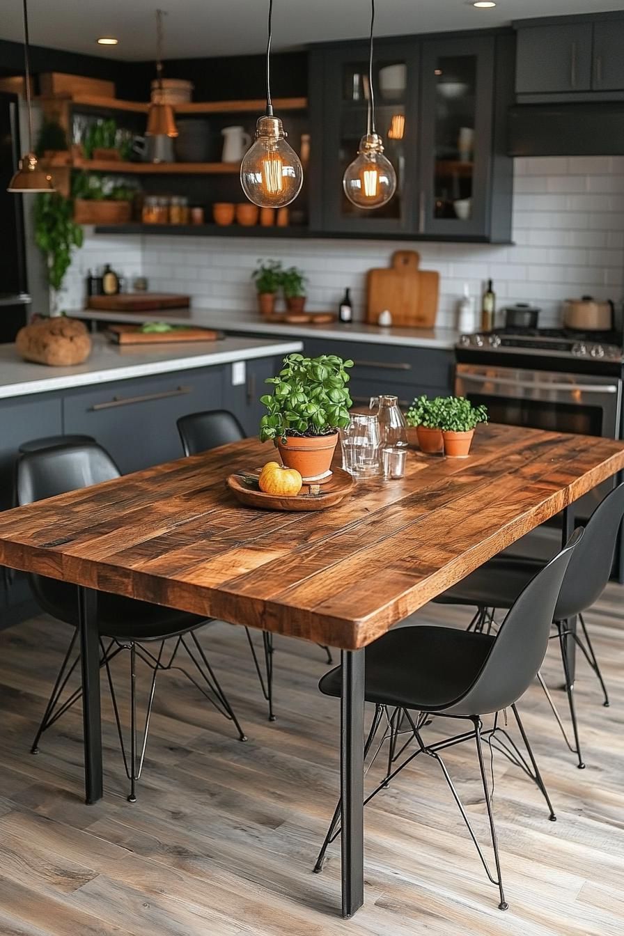 23 Stunning Mid-Century Modern Dining Tables You’ll Adore 45 17. Elevate Your Dining Table Legs-0