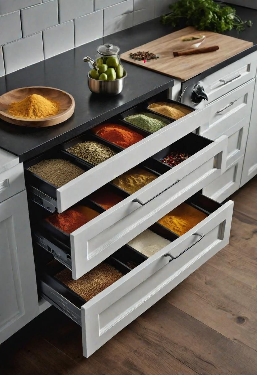 17. Convenient Spice Drawer Cabinets-0