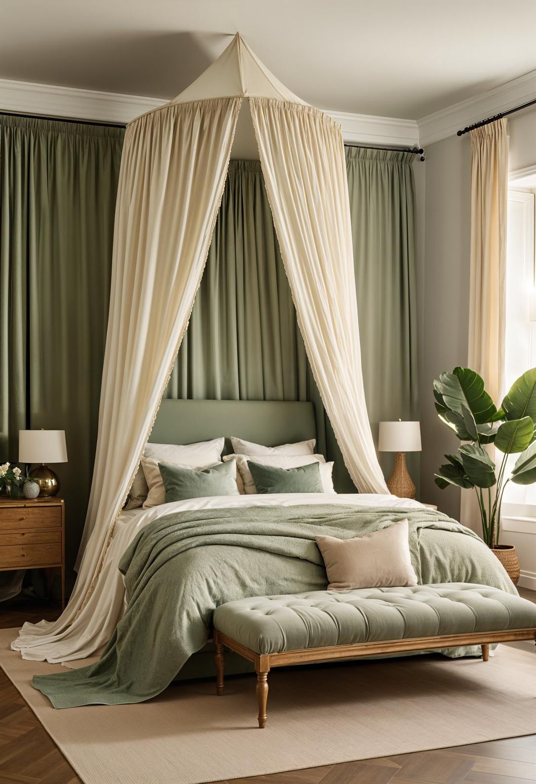 2. Boho Chic Fabric Canopy Ideas-1