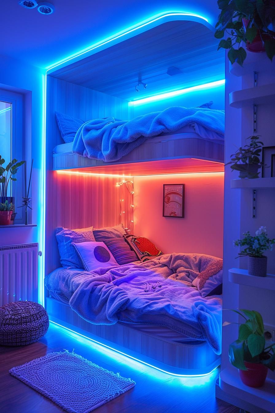 6. Edgy LED Room Decor for Guys-1