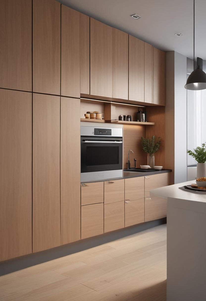 2. Sleek Hidden Appliance Cabinets-0