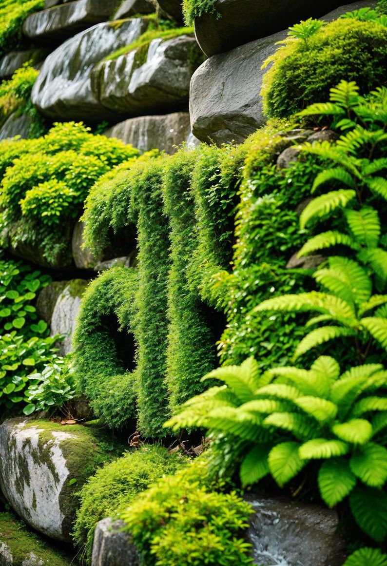 41 Stunning Garden Decor Ideas for an Aesthetic Backyard 26 20. Moss Graffiti Inspiration-0