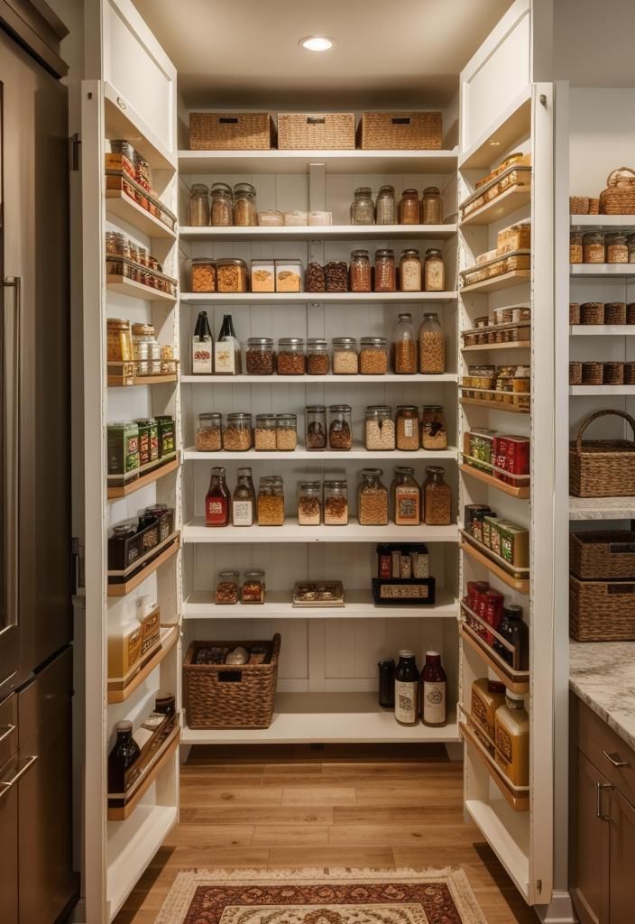 39 Cutting-Edge Modern Kitchen Design Ideas: Contemporary Style 37 29. Luxury Walk-In Pantries: Custom Organization-0