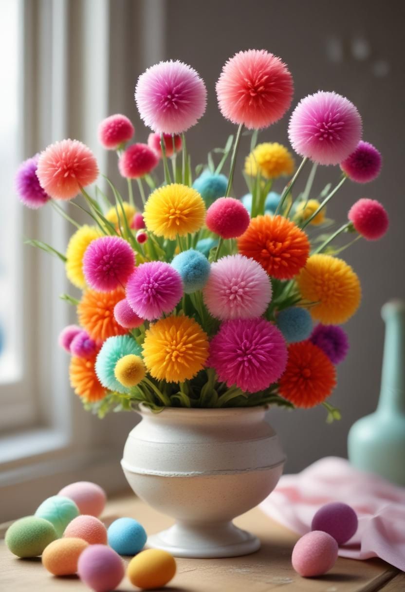 21. Pom-Pom Bouquet Tutorial-1