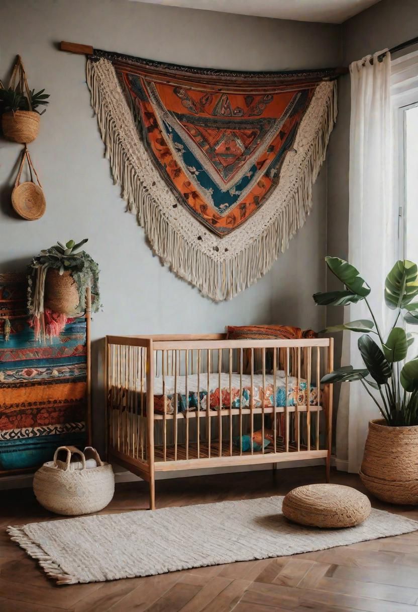 61 Dreamy Nursery Room Inspirations: From Cozy Corners to Whimsical Themes 15 9. Boho Nursery Room Inspiration-0