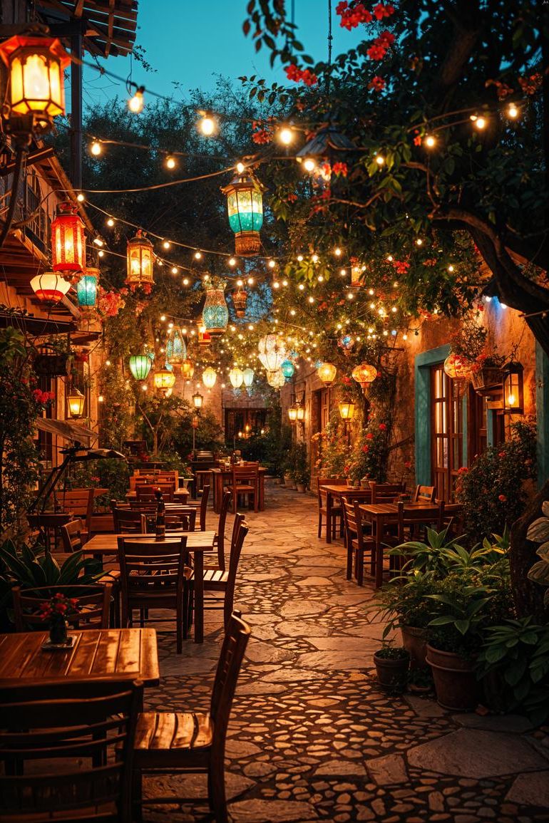 15 Stunning Mexican Patio Ideas for Your Home 23 10. Mexican Lanterns for Outdoor Lighting-1