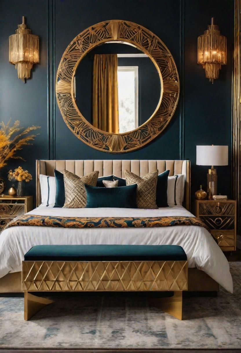 7. Luxe Art Deco Bedroom Glam-1