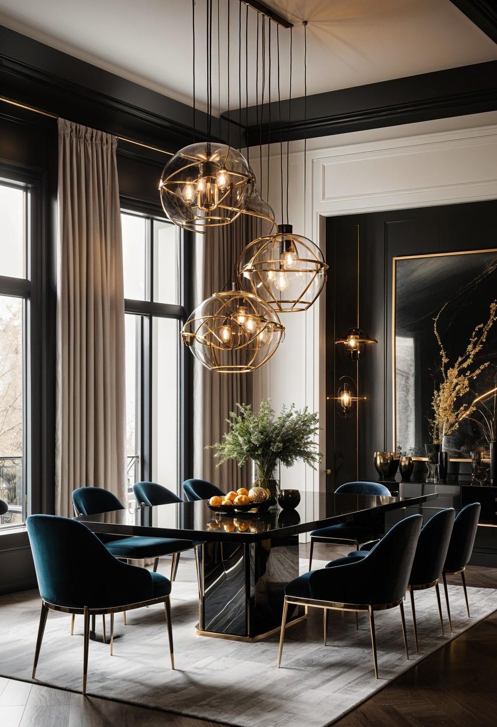 18. Sleek Dining Room Design Ideas-0