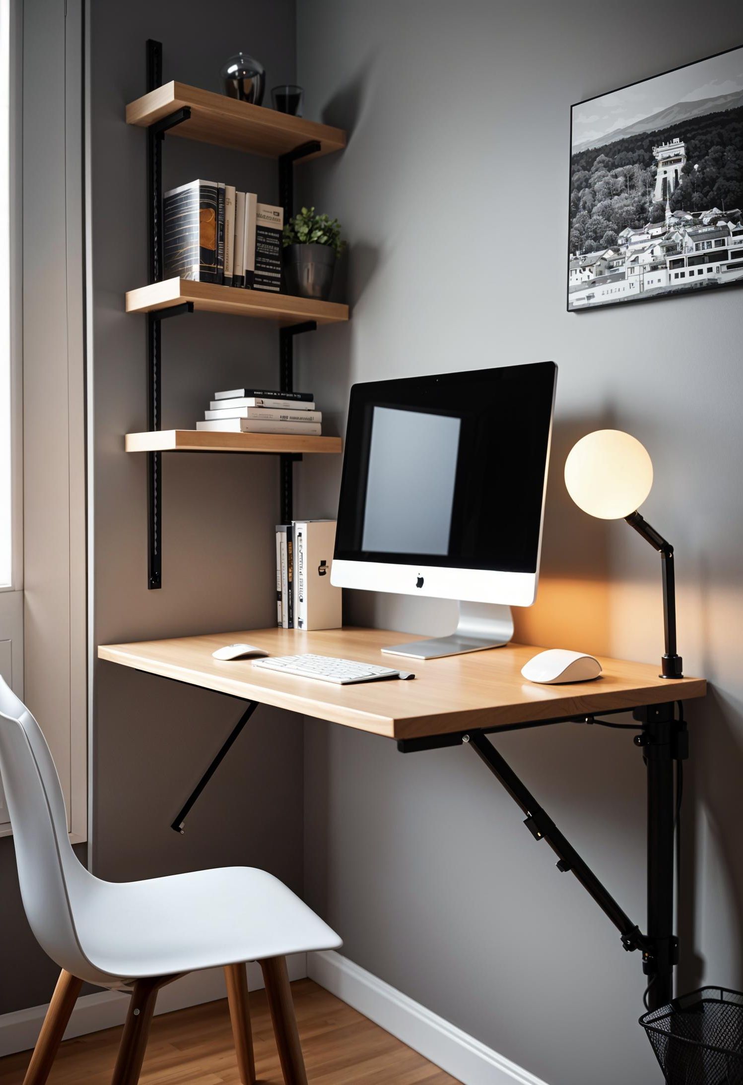 14. Space-Saving Foldable Desk Ideas-0