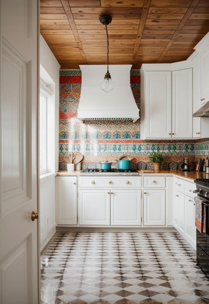 25. Boho-Chic White Cabinet Style-0