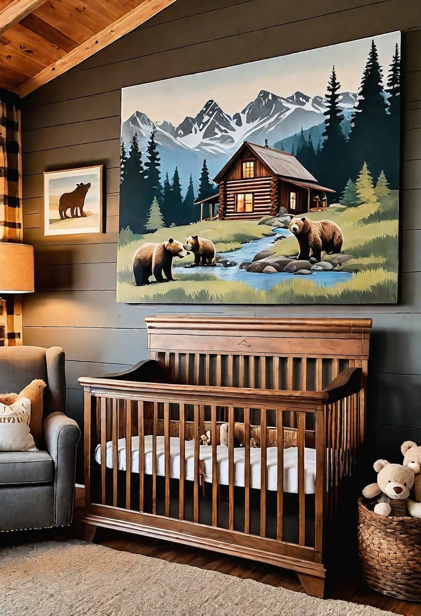 28 Charming Baby Boy Nursery Ideas: Creative Themes and Decor for Your Little Man 20 17. Bear & Flannel Nursery Theme-1