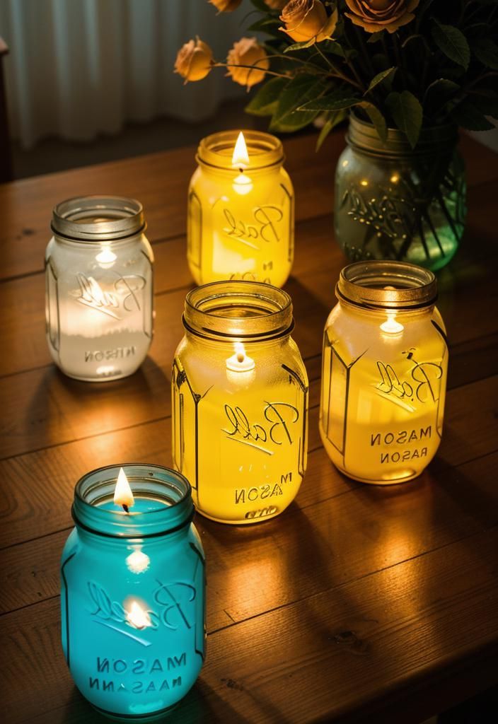 12 Divine Easter Decorations for the Church: Sacred Beauty and Grace 5 3. Stained Glass Mason Jars-0