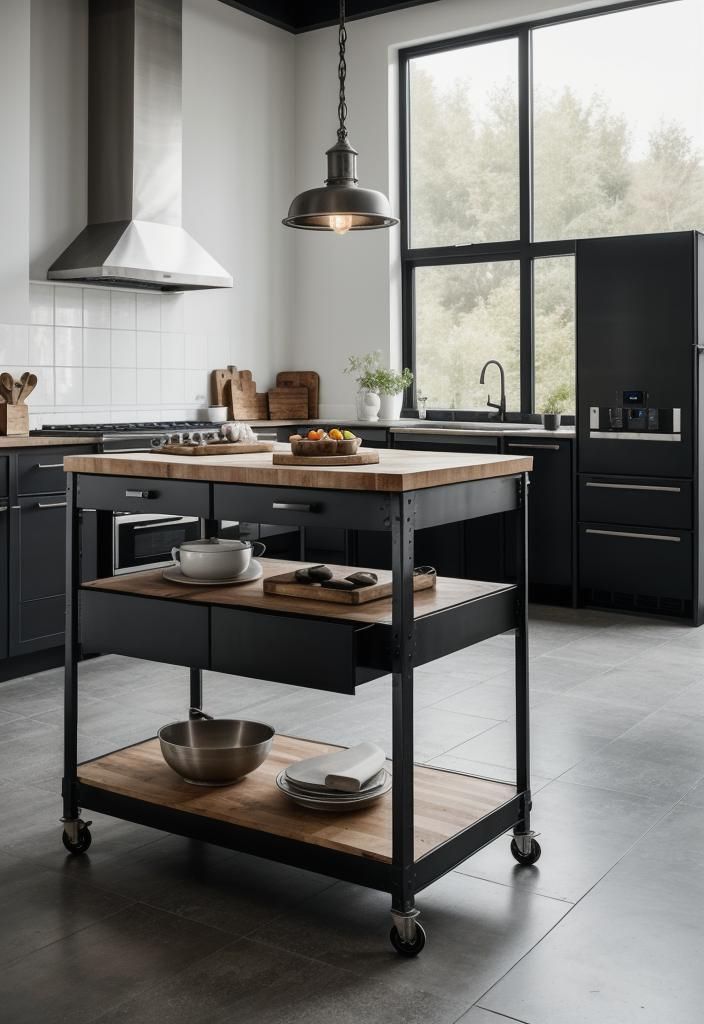 4. Steel Accents Industrial Island-0