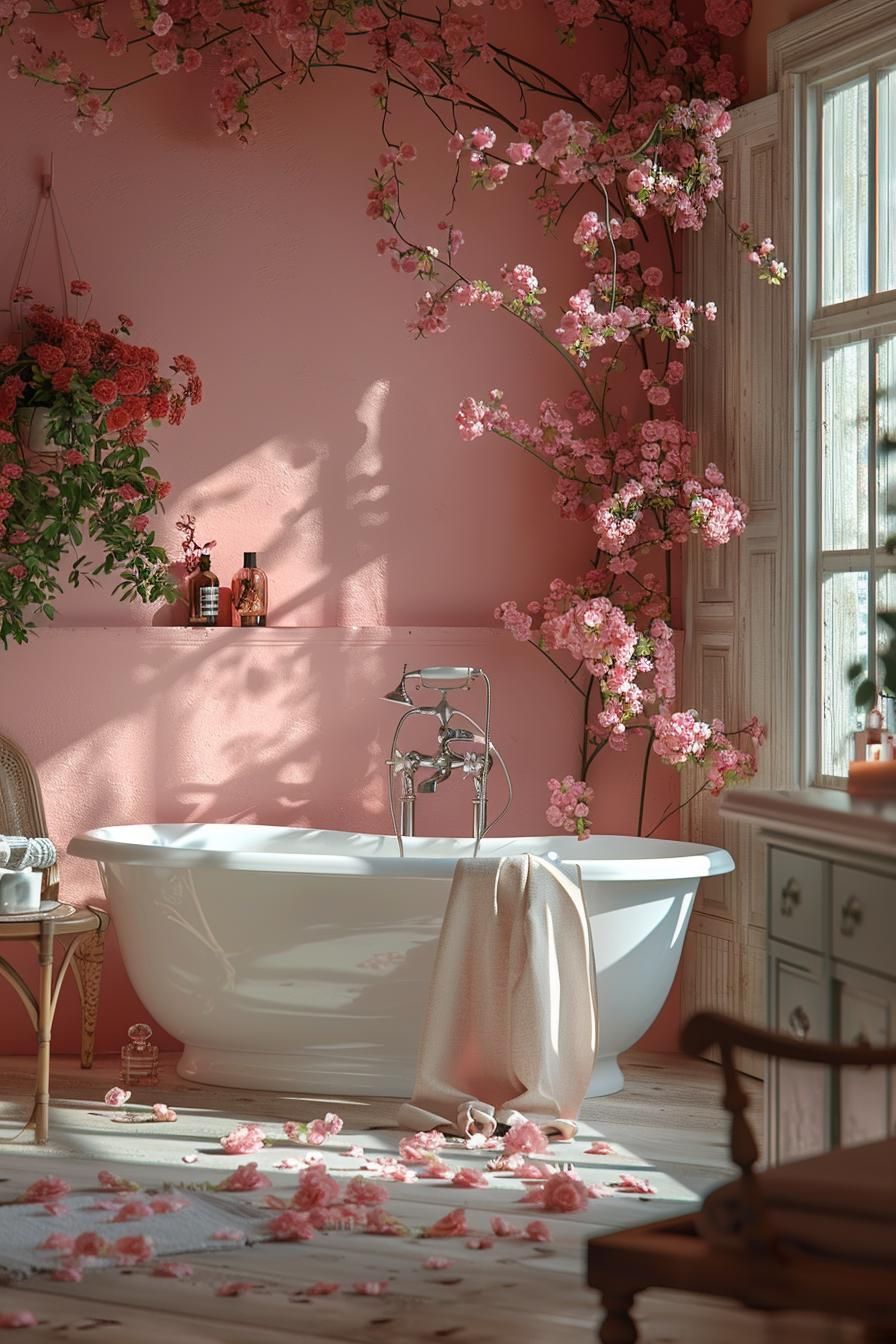 5. Nostalgic Vintage Rose Bathroom Palette-1