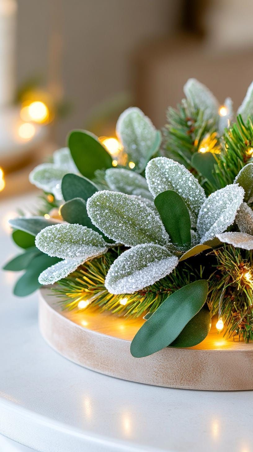 15 New Winter Floral Arrangements For Stunning Centerpieces 3 1. Evergreen Wreaths Illuminated Naturally-0